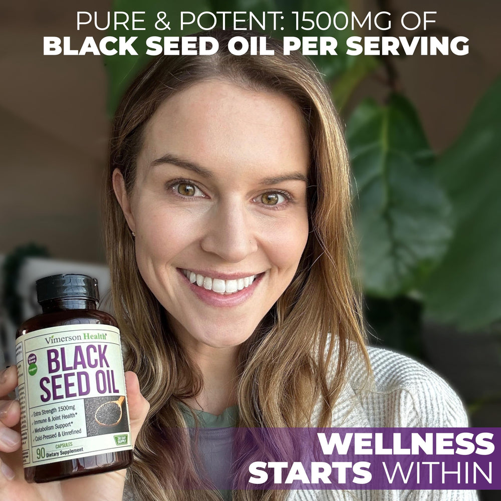 Vimerson Health Black Seed Oil capsules have a neutral taste.