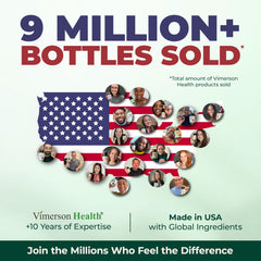 Vimerson Health bottle on a clean white surface for easy daily use.