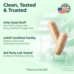 Vimerson Health burdock root feature highlights herbal blend for comfort.