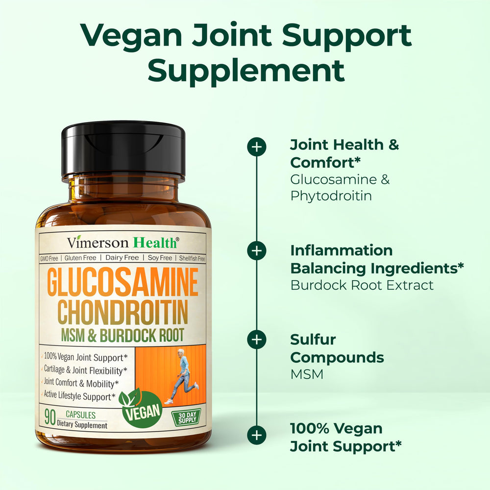 Vimerson Health burdock root ingredient image highlighting natural joint care.