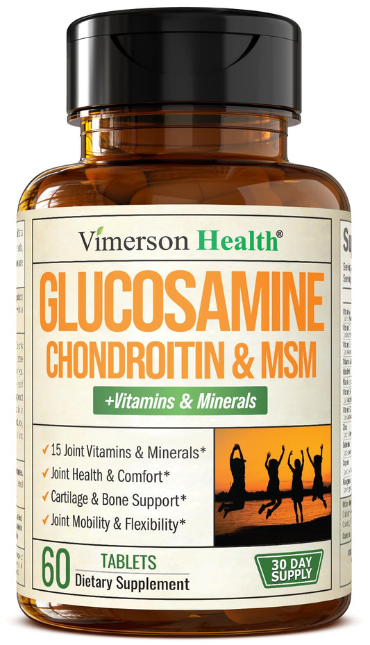 Vimerson Health Glucosamine Chondroitin MSM bottle may support daily joint care