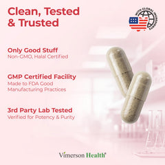 Vimerson Health Hormone Harmony packaging on shelf communicates quality and trust