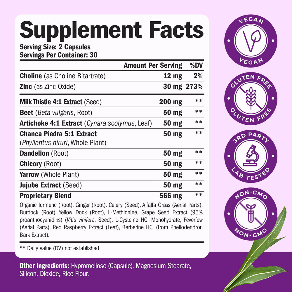 Vimerson Health vegan liver cleanse capsules close-up highlighting vegan capsule design