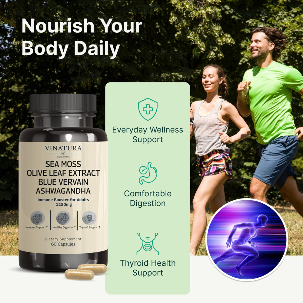 VINATURA Ashwagandha KSM-66 capsules promoting overall well‑being