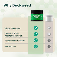 VINATURA Duckweed Powder sprinkled on salad for color and micronutrients