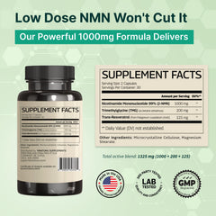 VINATURA NMN Complex label details highlight vegan capsules for easy daily use.