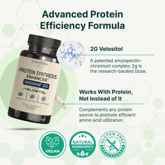 VINATURA Velositol label detail emphasizing the 2 g dose study-backed