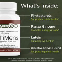 Vinco MultiMen product box in a morning routine shot for daily energy and focus.