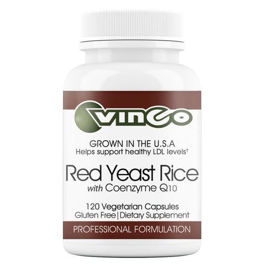 Vinco Red Yeast Rice with CoQ10 bottle front for heart health support