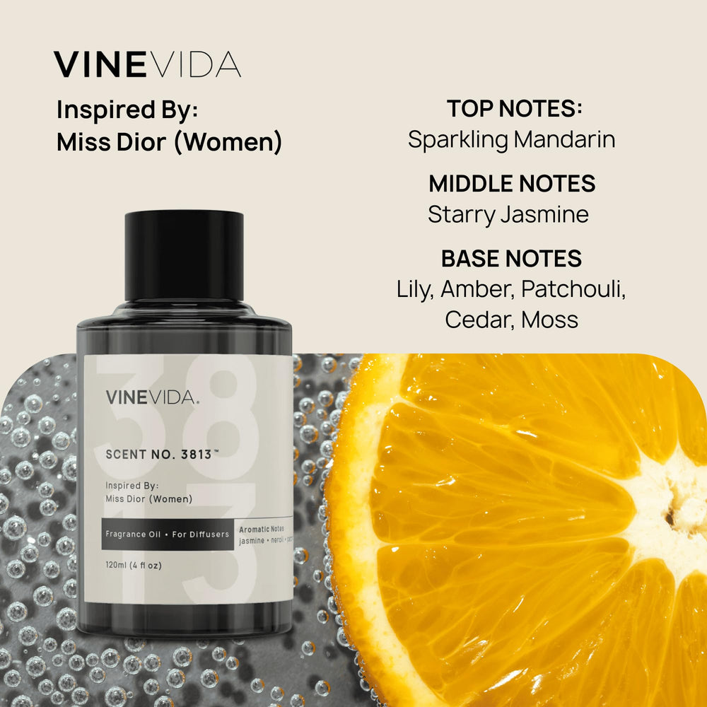 VINEVIDA Donna in Roma diffuser oil bottle delivers bold florals.