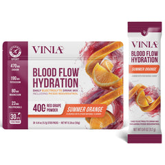 VINIA bottle with Summer Orange supports hydration and circulation during activity.