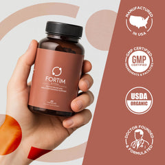 Maca root component view paired with capsules for lean muscle and focus