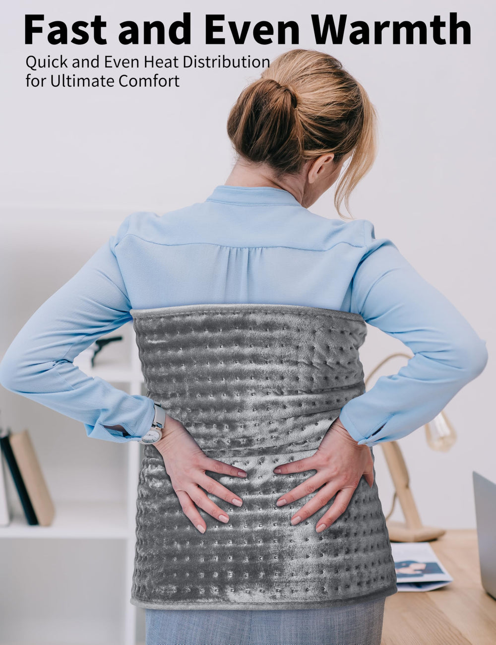 VISFAPAER heating pad supports both moist and dry heat therapy applications.