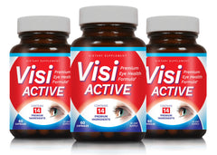 VisiActive vision support 3-pack box designed for convenient daily use.