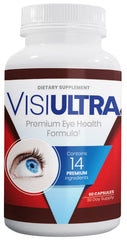 VisiUltra eye health bottle front view for daily eye care.