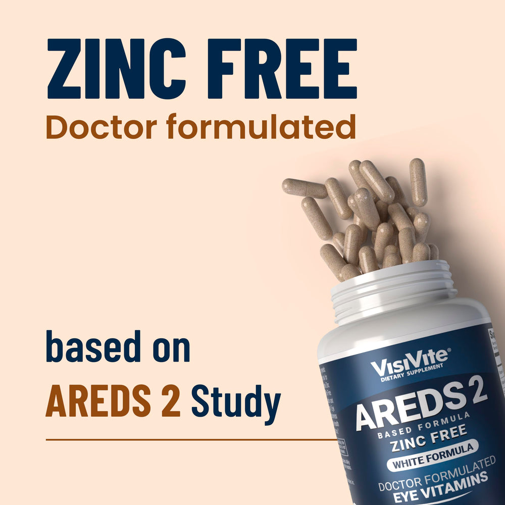 VisiVite copper-free eye vitamins capsules suitable for zinc-conscious users