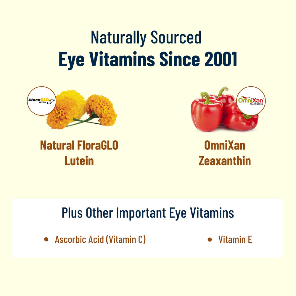 VisiVite zeaxanthin and lutein capsules emphasize essential eye nutrients