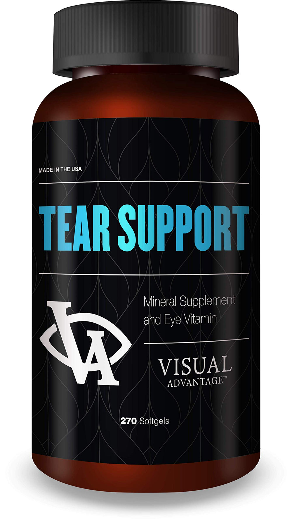 Visual Advantage Tear Support softgels bottle close-up for eye moisture