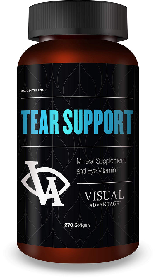 Visual Advantage Tear Support softgels bottle close-up for eye moisture