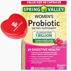 ViT4US Spring Valley Women's Probiotic bottle front for daily digestive support.
