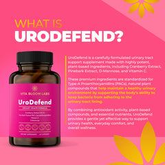 Cranberry PACs and D-Mannose synergy for UroDefend urinary tract support