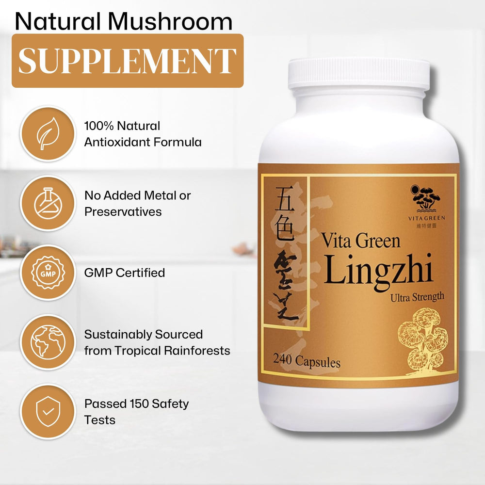 Vita Green reishi mushrooms dried slices for natural sourcing