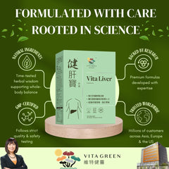 Vita Green Schisandra berries highlight natural energy support.