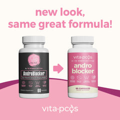 VITA-PCOS AndroBlocker Balance capsules inside view for convenient daily intake