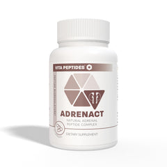 Vita Peptides Adrenact package label highlights natural peptide bioregulator benefits.
