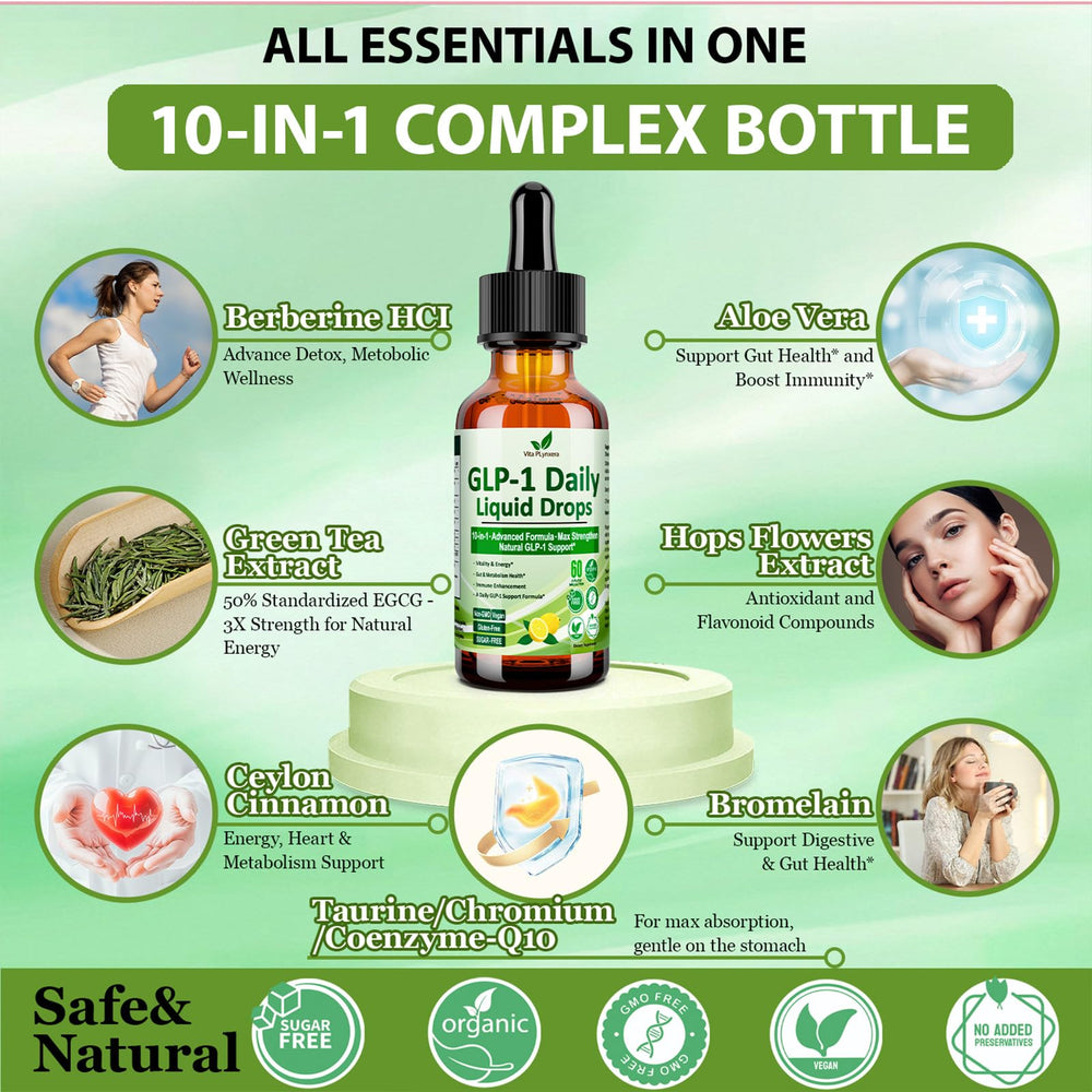 Vita PLynxera 10-in-1 blend highlights berberine and cinnamon for gut health.