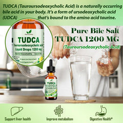 Vita PLynxera Tudca drops dropper closeup for precise dosing and fast absorption.