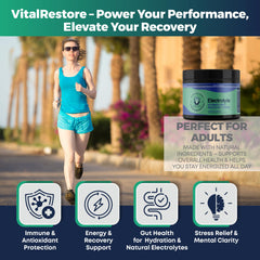 VitalRestore use during workout supports recovery and focus