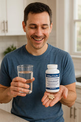 Vita4Life bottle highlights 87mg iron for high-absorption support.