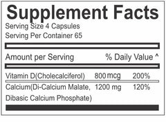 Vita4Life calcium-malate-d3 capsules closeup highlights fast-dissolve capsules for quicker absorption
