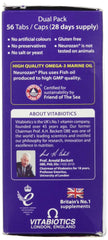 Neurozan Plus omega-3 softgels close-up, supporting brain function and eye health.