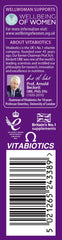 Vitabiotics Wellwoman Sport pack-back listing vitamins for performance support.
