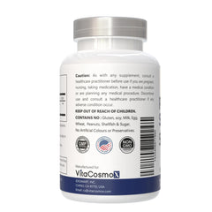 VitaCosmoX gluten-free formula label on bottle