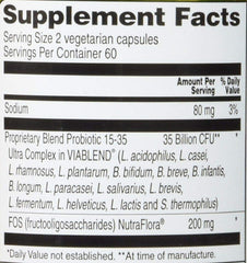 Vitacost Probiotic 15-35 capsules close-up for easy daily support.