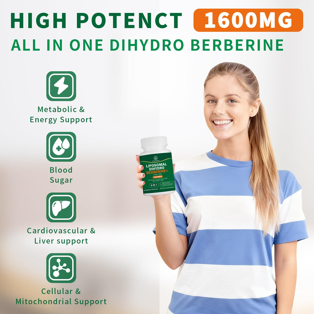 VITACRLLYNMN dihydroberberine liposomal formulation suggesting enhanced absorption potential.