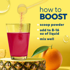 Vitafusion Hydraboost on a sporty bottle suggests convenient on-the-go hydration.