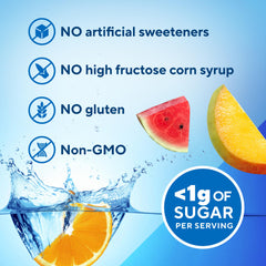Pouring Hydraboost into a glass for a flavorful hydration moment.