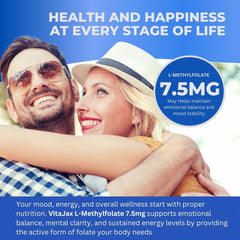 VITAJAX L-Methylfolate vegan capsules shown for allergen-conscious formulation.