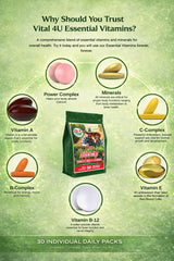 VITAL 4U bottle in a kitchen cabinet ready for daily use.