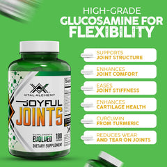 Vital Alchemy Joyful Joints packaging box displaying usage directions.