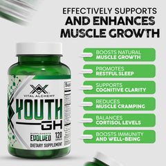 Vital Alchemy Youth label closeup highlights natural ingredients for holistic health.