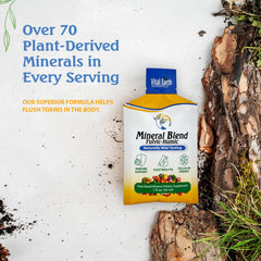 Vital Earth Minerals plant-based-extraction: purified minerals from ancient deposits.