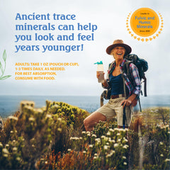 Vital Earth Minerals travel pack open shows portable wellness during travel.