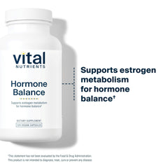 Vital Nutrients Hormone Balance flax lignans ingredient visual for natural support.
