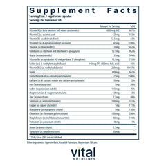 Vital Nutrients Multi-Nutrients 4 capsule close-up for easy daily intake