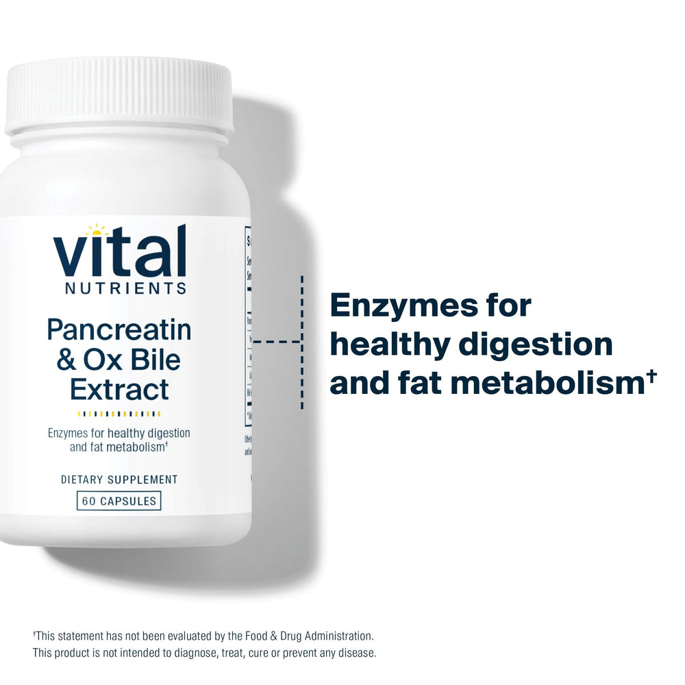 Label highlights lactose-free, hypoallergenic, non-GMO formulation on Vital Nutrients product.
